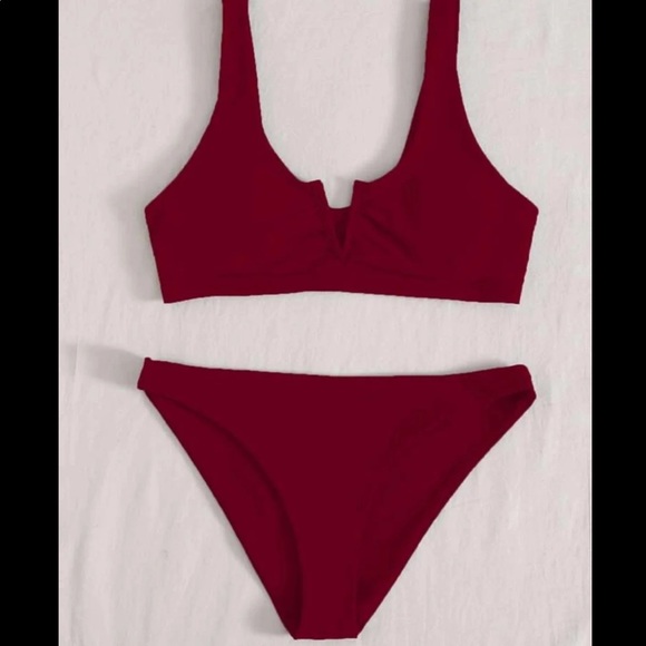 SOLD* Burgundy bikini set NWT - Picture 2 of 6